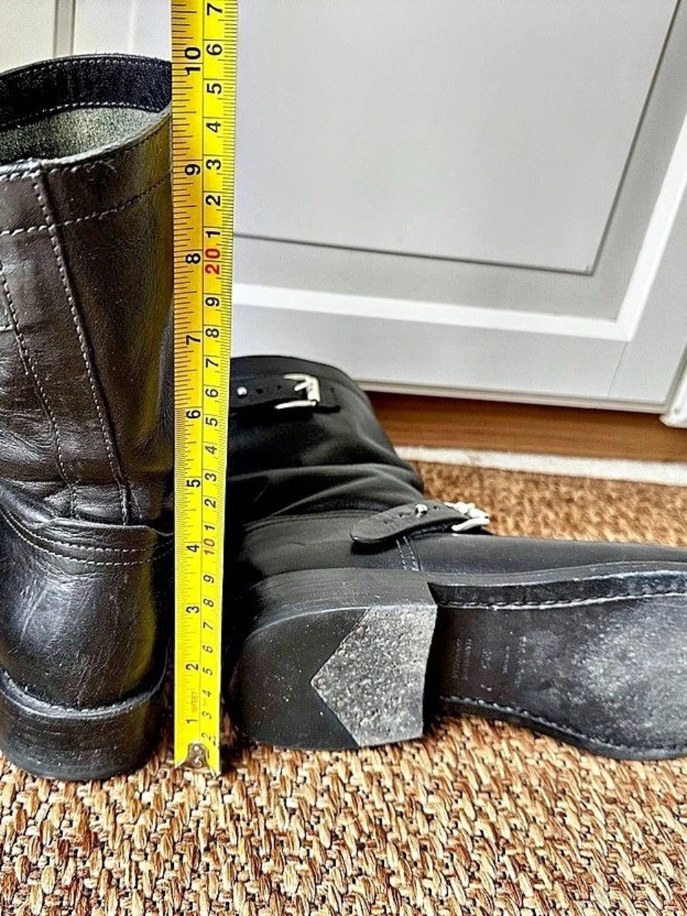 Rag and Bone Black Leather biker Boots - Picture 4 of 6